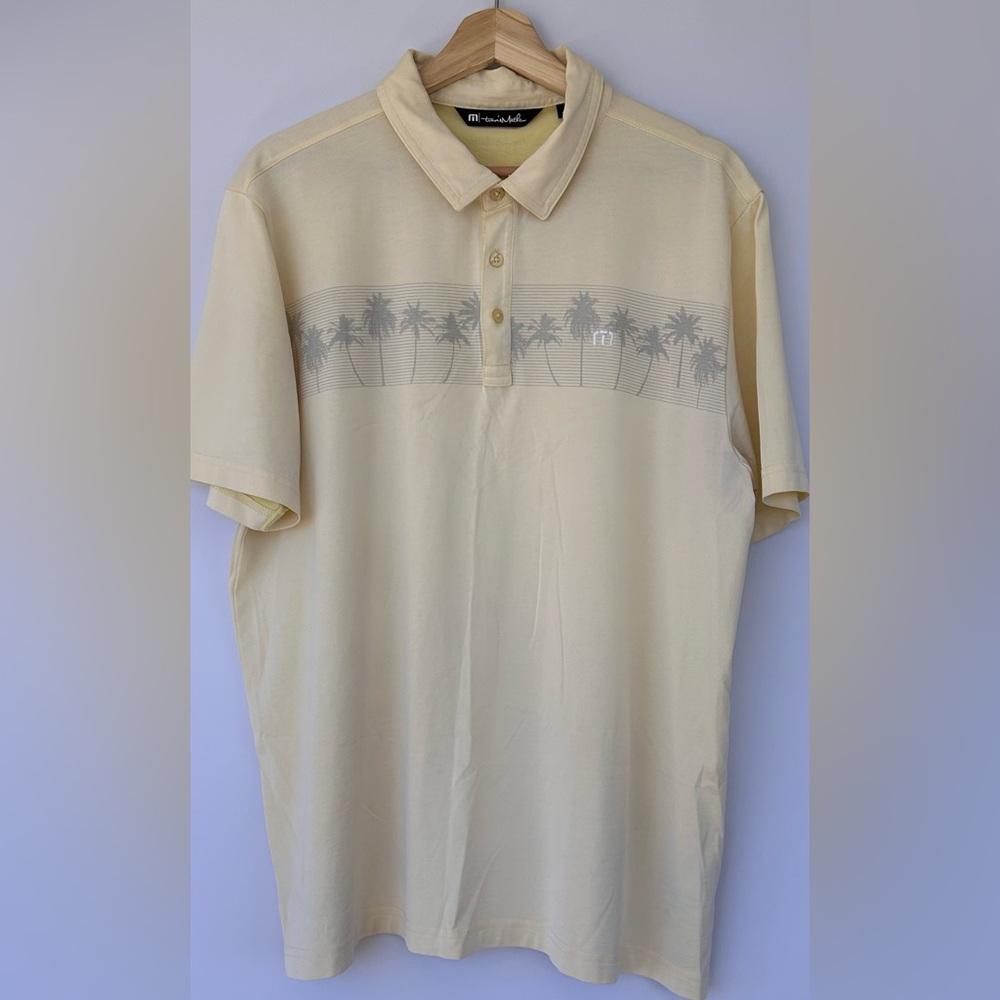Travis Mathew Men’s Jalegre Performance Golf Polo Palm Tree Graphic‎ Size XL
